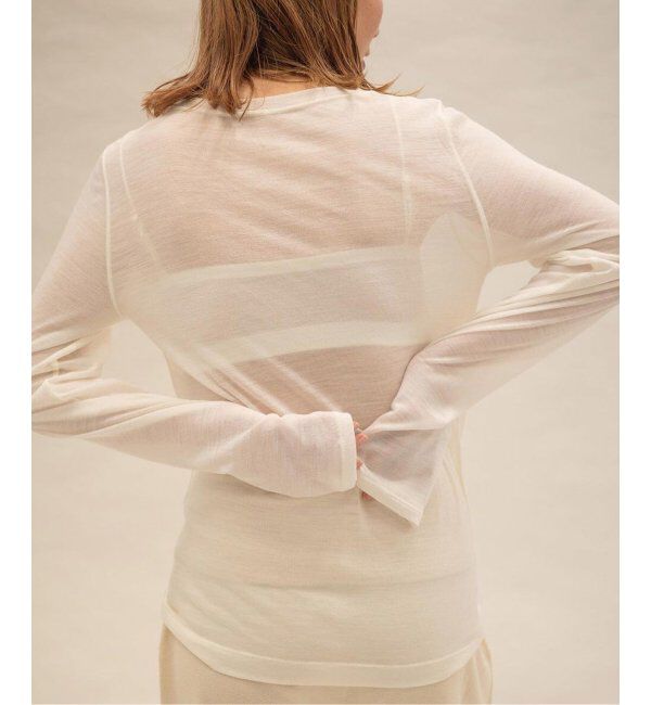 EMILYWEEK「スーパーウール クルーネックシアープルオーバー」|Tシャツ・カットソー|