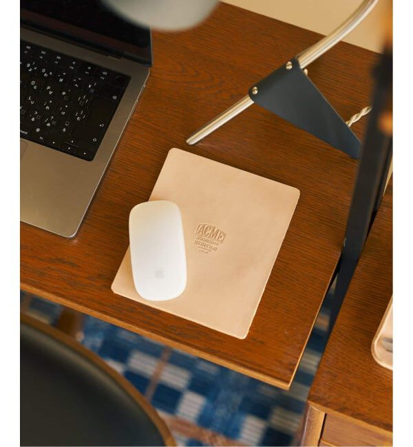 ACME「【HELITAGE LEATHER】ACME別注 LEATHER MOUSE PAD　マウスパッド」|ステーショナリー|ベージュ
