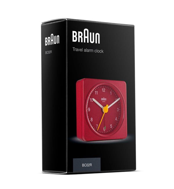 HIROB「BRAUN ALARM CLOCK RED BC02R」|クロック・置時計|