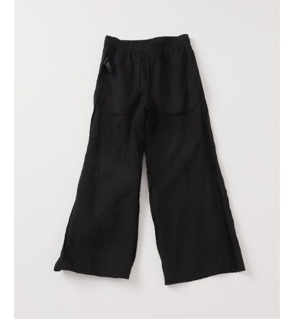 IENA LA BOUCLE「《追加》IENA LA BOUCLE リネンブロードイージーパンツ(ブラック)」|その他|