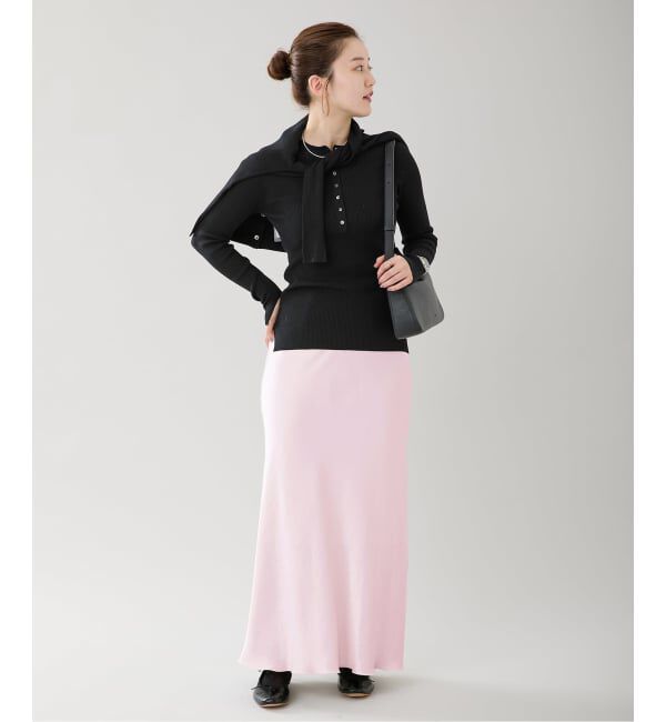 IENA「《追加10》ダブルサテンスカート」|スカート|