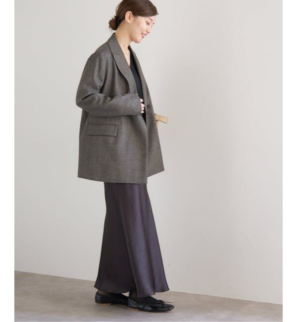 IENA「《追加10》ダブルサテンスカート」|スカート|