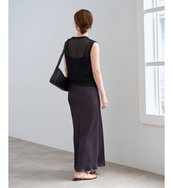 IENA「《追加10》ダブルサテンスカート」|スカート|