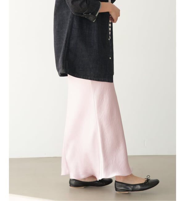 IENA「《追加10》ダブルサテンスカート」|スカート|