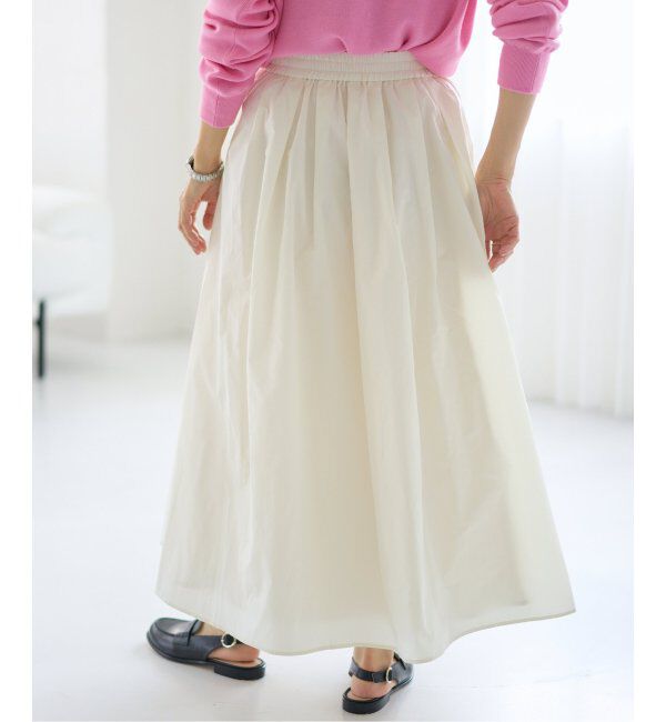 IENA「メモリータフタフレアスカート」|スカート|