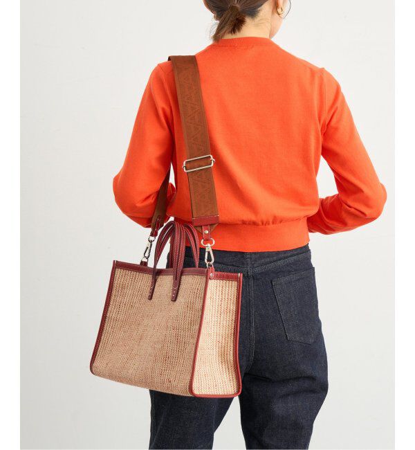 IENA「A VACATION/ア ヴァケーション BREAD M SUMAC STRIPE トートバッグ」|トートバッグ|