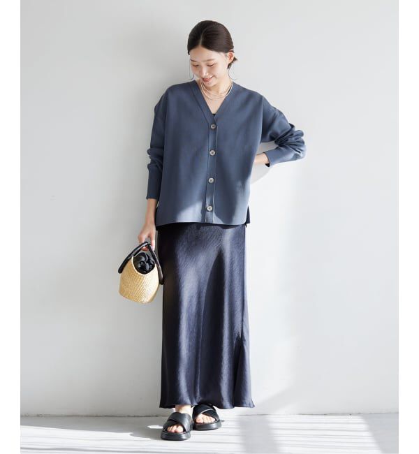 IENA「《追加13》ダブルサテンスカート」|スカート|