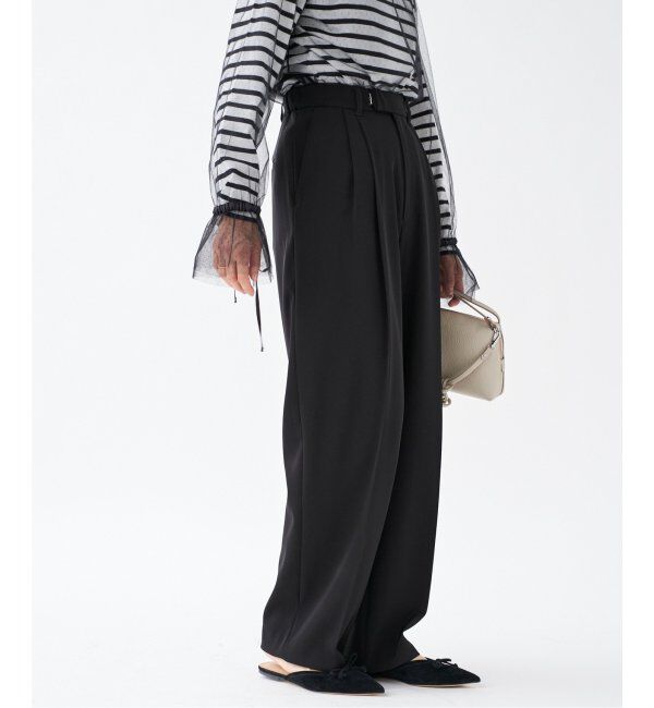 IENA「《追加4》サスペンダーツイルパンツ」|スラックス|