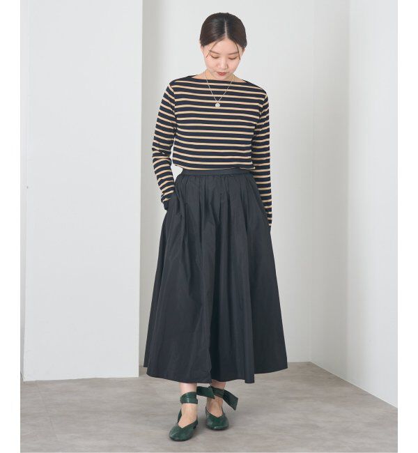 IENA「《追加》タフタフレアスカート」|スカート|