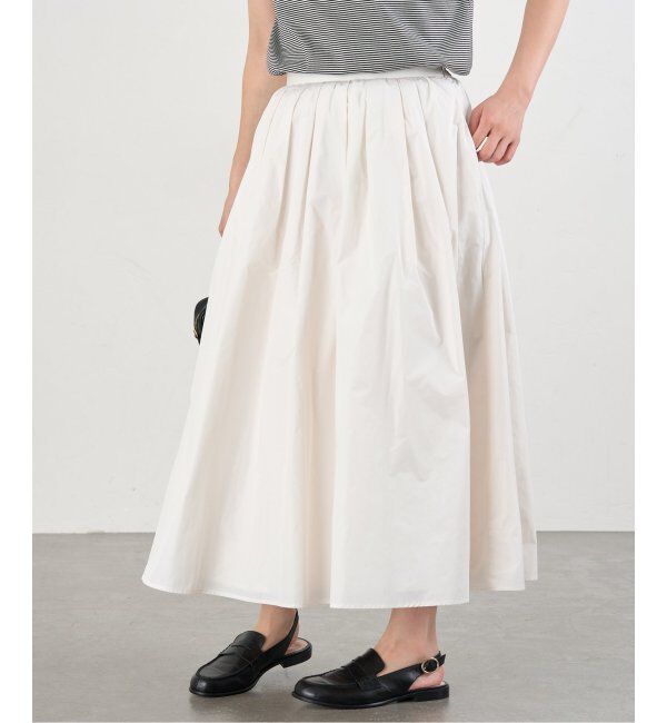 IENA「《追加》タフタフレアスカート」|スカート|