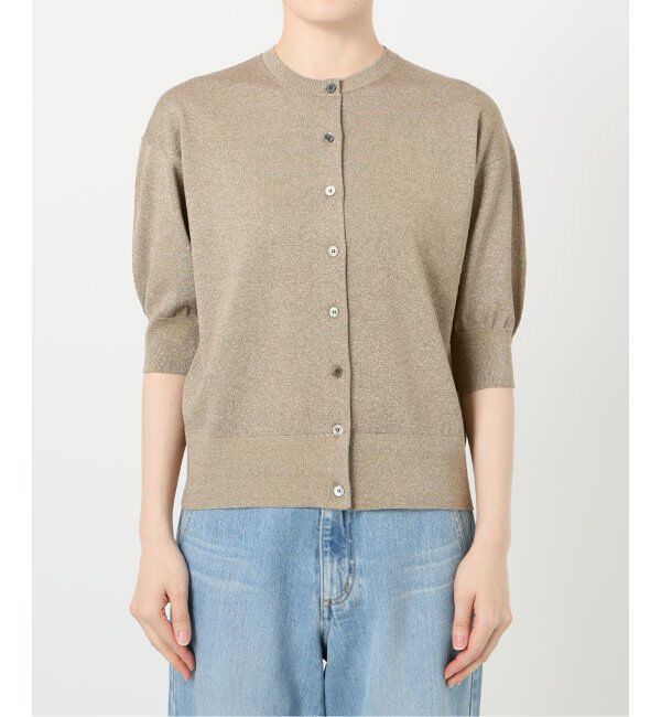 IENA「《追加2》LEVITAクルーカーディガン」|カーディガン|