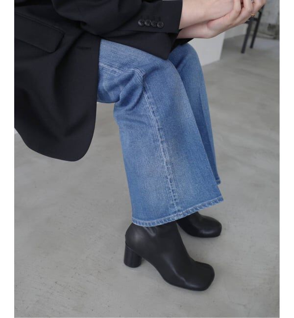 SLOBE IENA「《WEB限定サイズあり/追加》SLOBE スクエアトゥショートブーツ」|ショートブーツ|