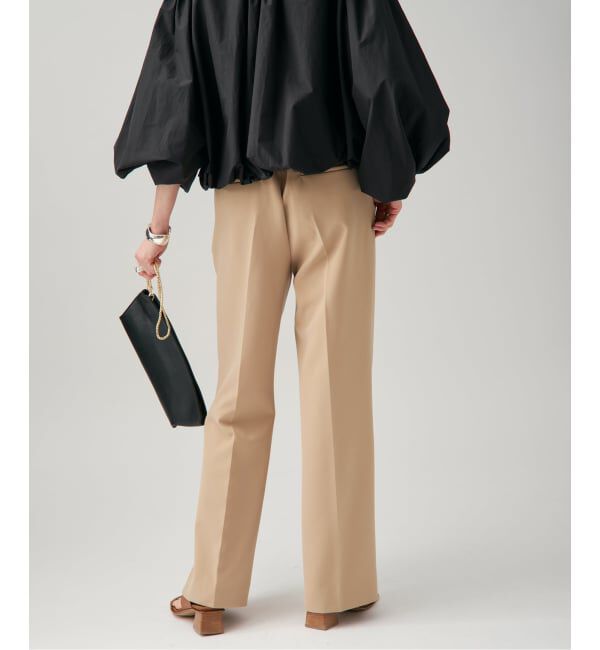 VERMEIL par iena「《追加》ダブルクロスストレッチパンツ」|スラックス|