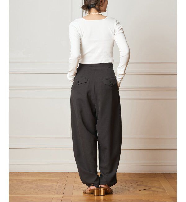 IENA LA BOUCLE「IENA LA BOUCLE カーブボリュームパンツ」|スラックス|