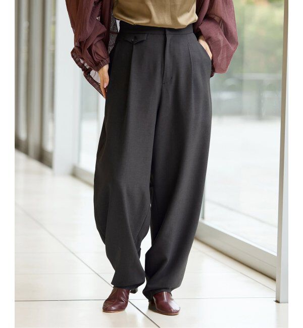 IENA LA BOUCLE「IENA LA BOUCLE カーブボリュームパンツ」|スラックス|