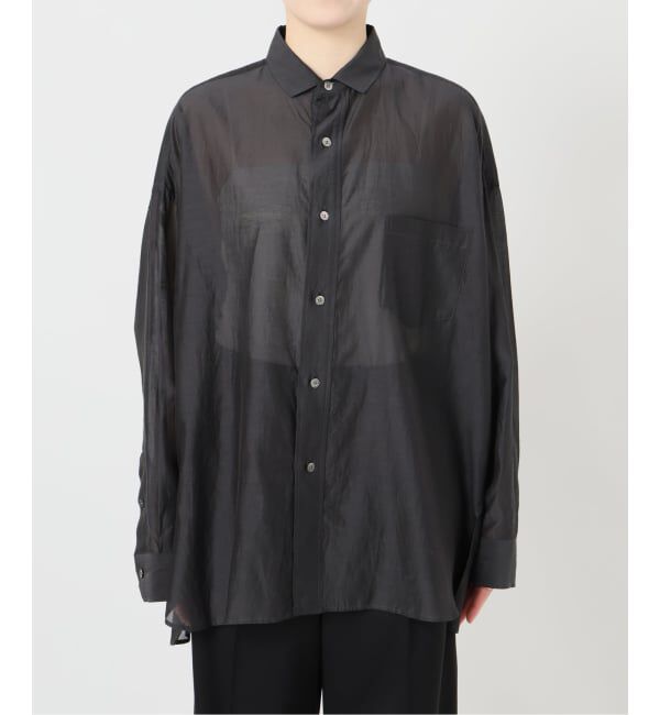 VERMEIL par iena「TICCA ティッカ コットンシルクスクエアビッグシャツ uni 0261401113」|シャツ・ブラウス|