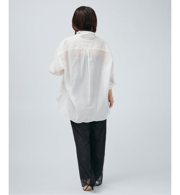 VERMEIL par iena「TICCA ティッカ コットンシルクスクエアビッグシャツ uni 0261401113」|シャツ・ブラウス|