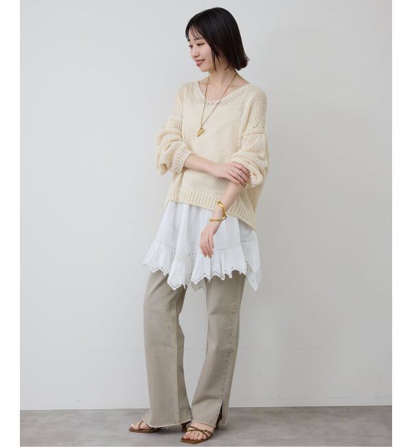 SLOBE IENA「リバーレースキャミワンピース」|ワンピース|