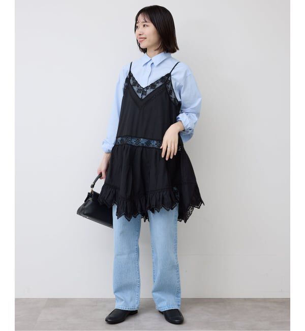 SLOBE IENA「リバーレースキャミワンピース」|ワンピース|