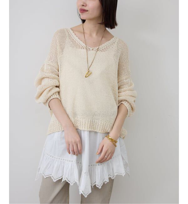 SLOBE IENA「リバーレースキャミワンピース」|ワンピース|