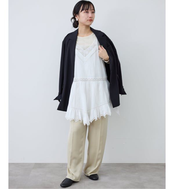 SLOBE IENA「リバーレースキャミワンピース」|ワンピース|