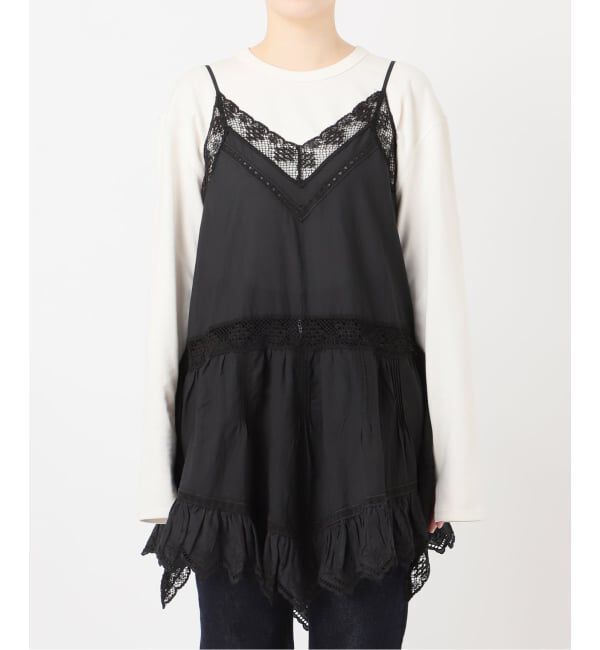 SLOBE IENA「リバーレースキャミワンピース」|ワンピース|