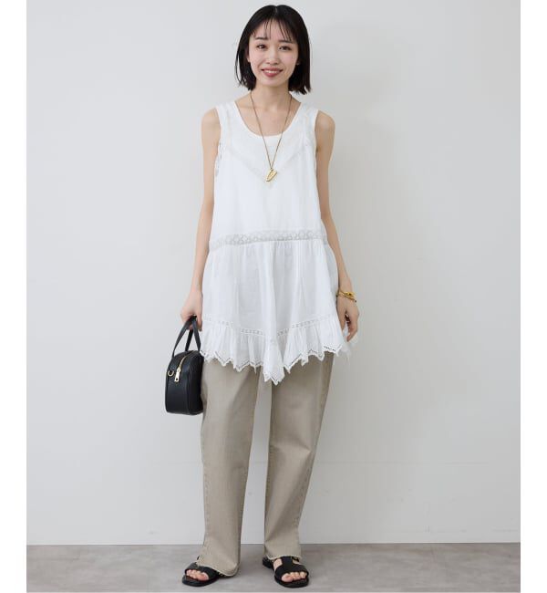 SLOBE IENA「リバーレースキャミワンピース」|ワンピース|