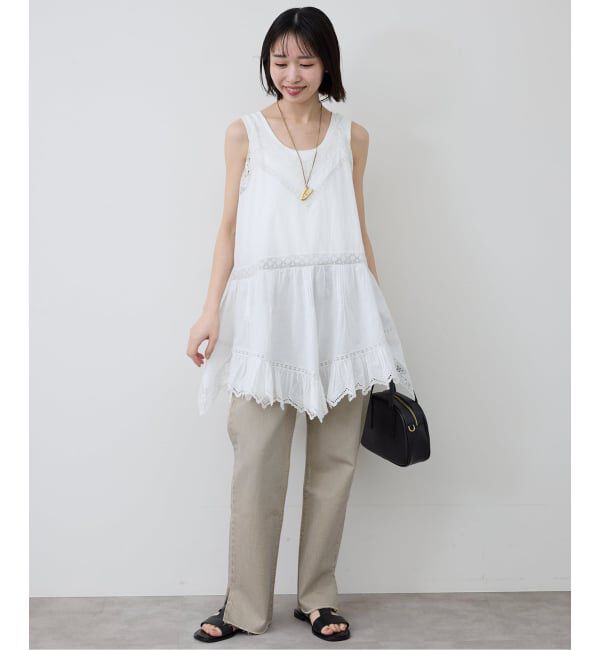 SLOBE IENA「リバーレースキャミワンピース」|ワンピース|