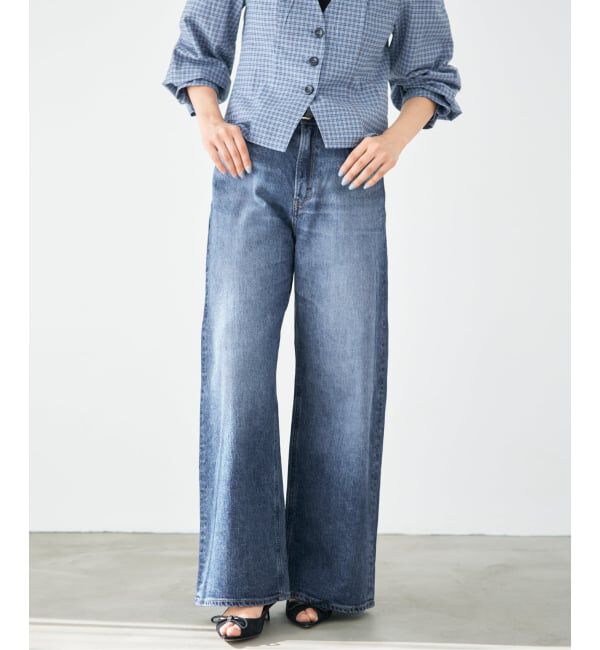 IENA「YANUK/ヤヌーク 別注 MARY Baggy straight デニムパンツ 57162501」|デニム|