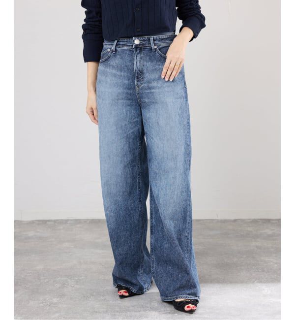 IENA「YANUK/ヤヌーク 別注 MARY Baggy straight デニムパンツ 57162501」|デニム|