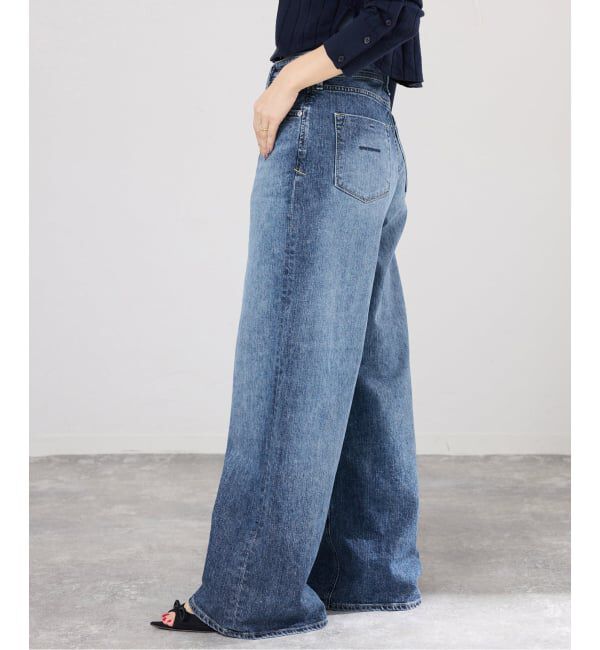 IENA「YANUK/ヤヌーク 別注 MARY Baggy straight デニムパンツ 57162501」|デニム|