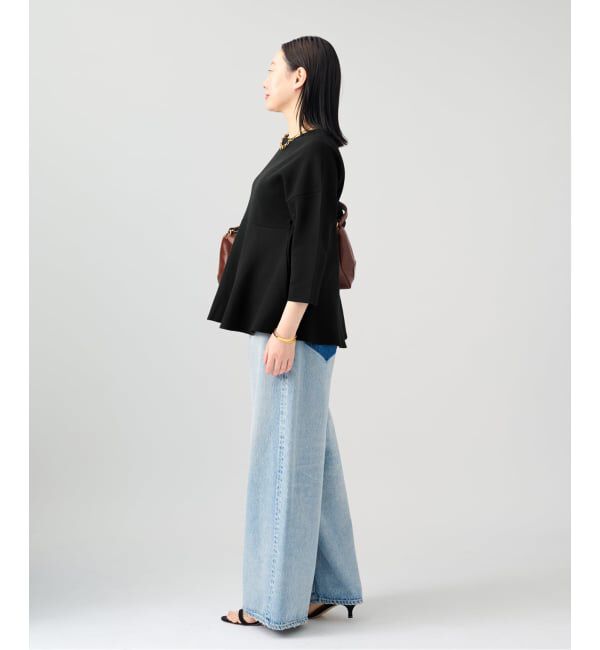 VERMEIL par iena「ペプラムダンボールプルオーバー」|ニット・セーター|