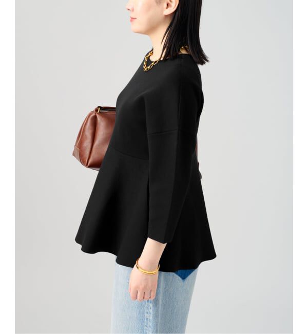 VERMEIL par iena「ペプラムダンボールプルオーバー」|ニット・セーター|