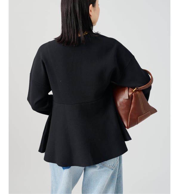 VERMEIL par iena「ペプラムダンボールプルオーバー」|ニット・セーター|