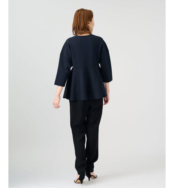 VERMEIL par iena「ペプラムダンボールプルオーバー」|ニット・セーター|