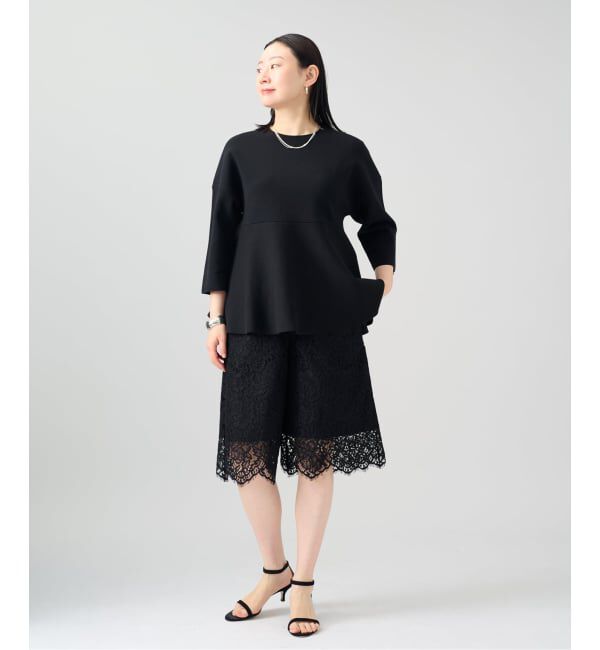 VERMEIL par iena「ペプラムダンボールプルオーバー」|ニット・セーター|