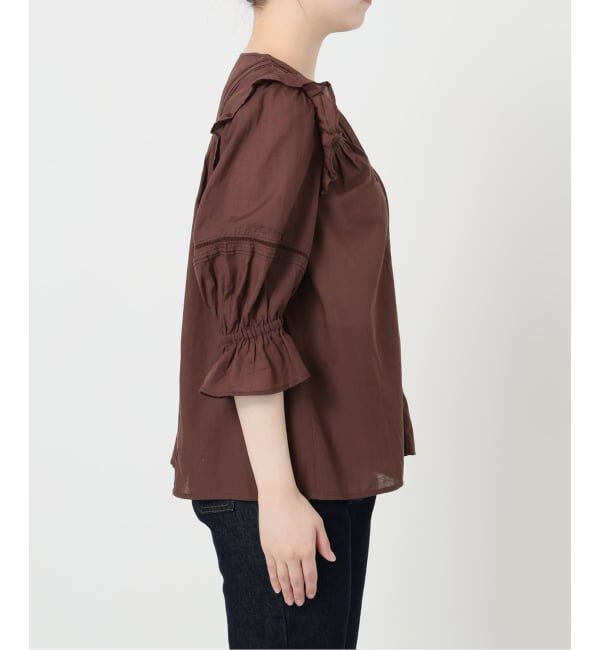 SLOBE IENA「《追加予約》コットンレーヨンレースブラウス」|シャツ・ブラウス|