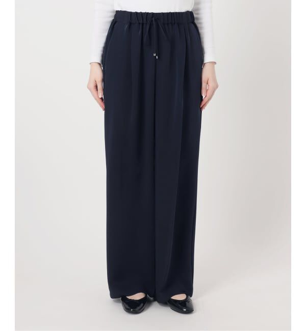 IENA「《予約》ウォッシャブルシルキーサテンイージーパンツ」|その他|