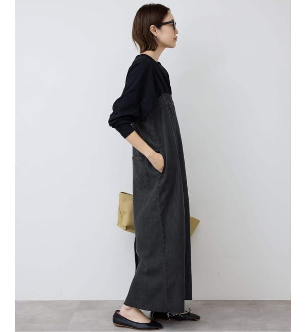 SLOBE IENA「《WEB限定/追加予約》LEDENIM ナローフレアデニムジャンパースカート」|ワンピース|