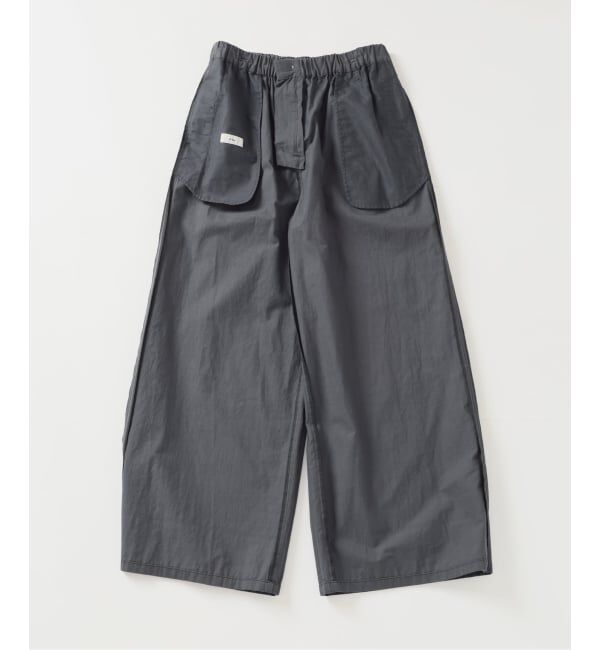 IENA「《予約/洗濯機洗い可》コットンサテンイージーワイドパンツ」|その他|