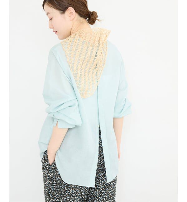 IENA「《新色/WEB限定/追加3》ラミーリヨセルノーカラーブラウス」|シャツ・ブラウス|