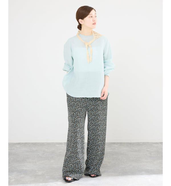 IENA「《新色/WEB限定/追加3》ラミーリヨセルノーカラーブラウス」|シャツ・ブラウス|