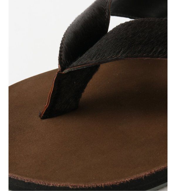 EDIFICE「EL NIDO FILIPS (エルニドフリップス) for BOUCLE ハラコヘアートングサンダ」|サンダル|