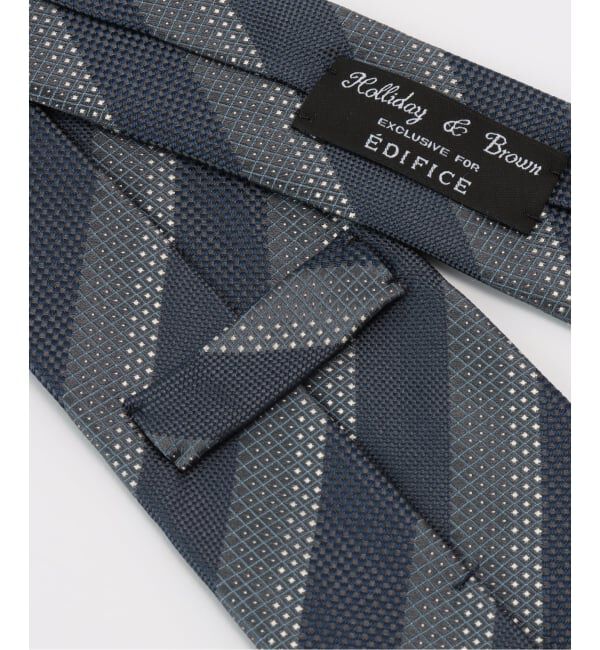 EDIFICE「Holliday & Brown(ホリデー & ブラウン) 別注 Smoke Blue タイ」|ネクタイ・蝶ネクタイ|