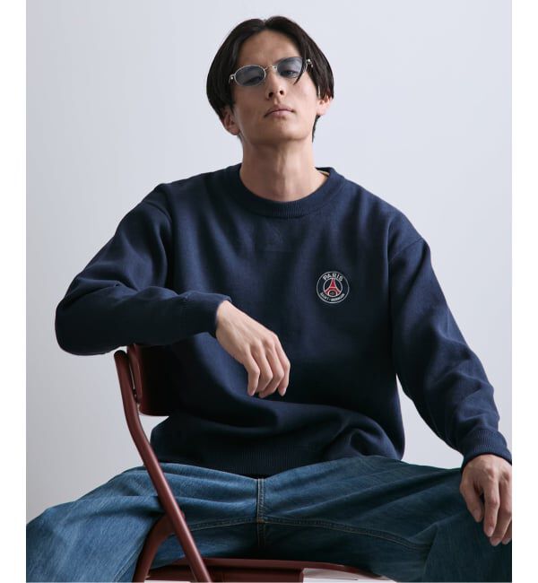 Paris Saint-Germain「【Paris Saint-Germain / パリ・サン＝ジェルマン】 JP Sweat like Knit EMBLEM」|ニット・セーター|