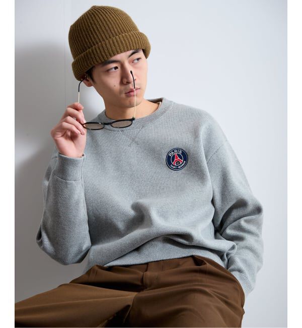 Paris Saint-Germain「【Paris Saint-Germain / パリ・サン＝ジェルマン】 JP Sweat like Knit EMBLEM」|ニット・セーター|
