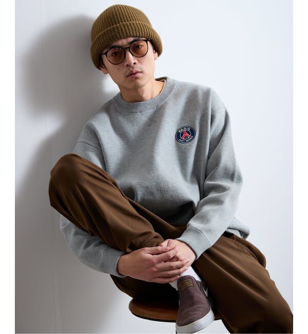 Paris Saint-Germain「【Paris Saint-Germain / パリ・サン＝ジェルマン】 JP Sweat like Knit EMBLEM」|ニット・セーター|