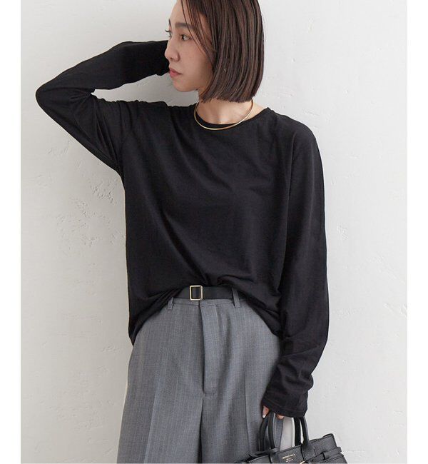 JOURNAL STANDARD「《追加2》クルーネックシアーロングTシャツ」|Tシャツ・カットソー|