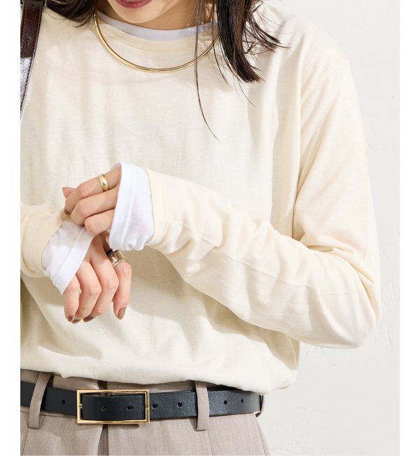 JOURNAL STANDARD「《追加2》クルーネックシアーロングTシャツ」|Tシャツ・カットソー|