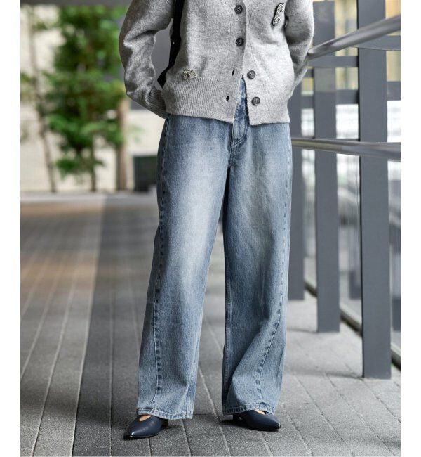 JOURNAL STANDARD relume「《追加》サイドシームバレルジーンズ」|デニム|ブルー A